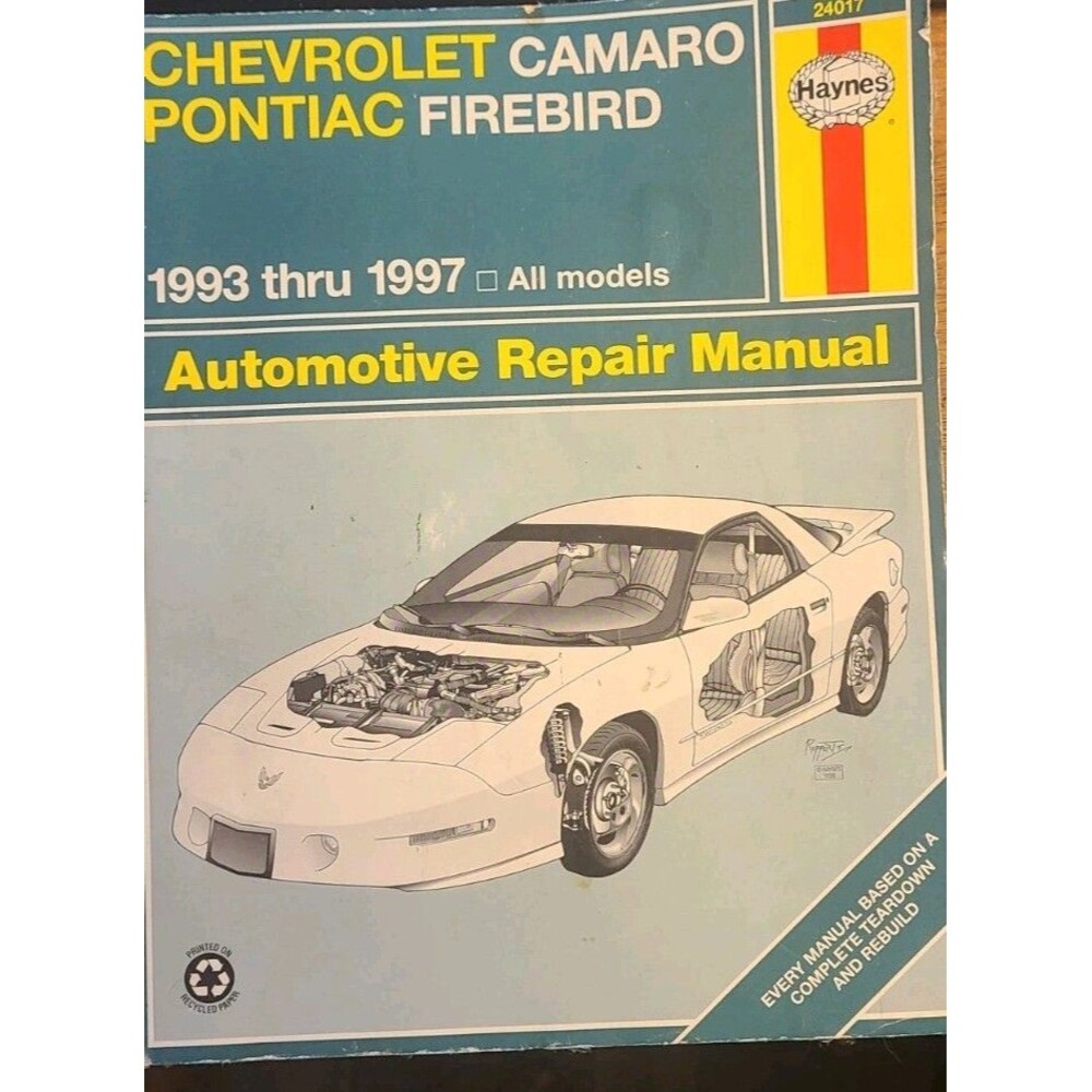 Haynes 24017 Chevrolet Camaro Pontiac Firebird 1993 thru 1997 Repair Manual